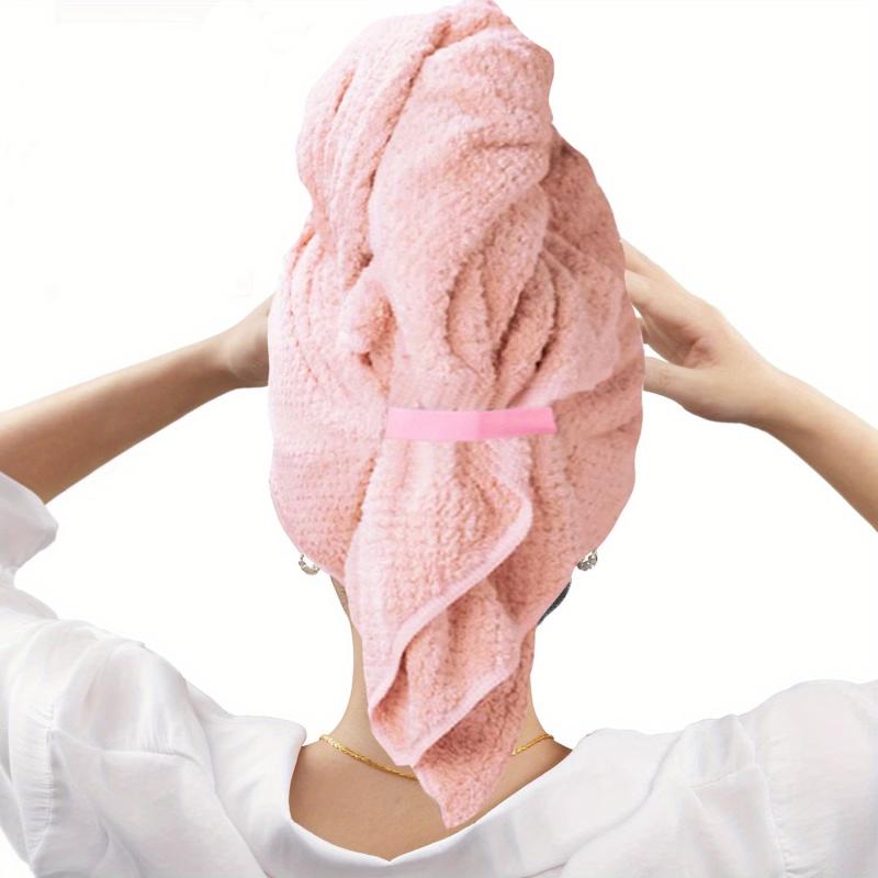 Large Microfiber Hair Towel Absorbent Anti Frizz Drying Towel 23x41in