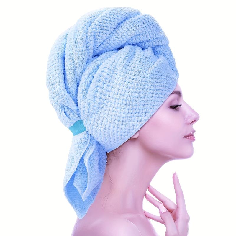 Large Microfiber Hair Towel Absorbent Anti Frizz Drying Towel 23x41in