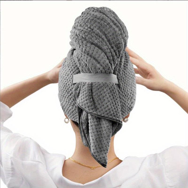 Large Microfiber Hair Towel Absorbent Anti Frizz Drying Towel 23x41in