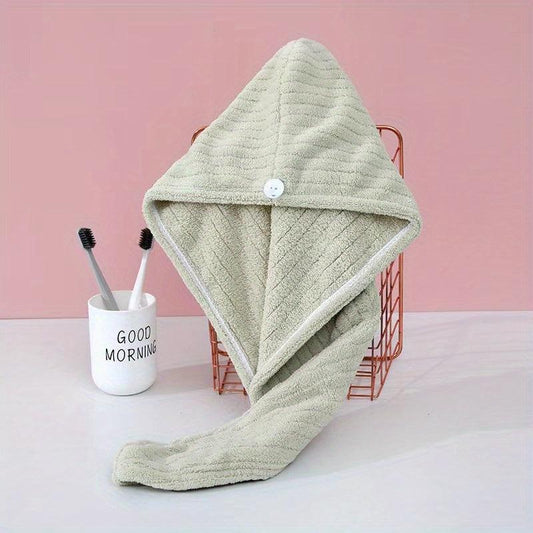 Soft Hair Drying Cap Absorbent Quick Drying Hair Wrap Towel