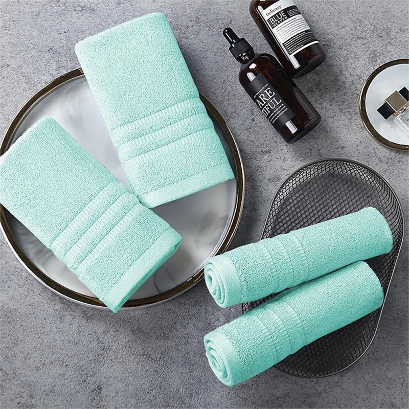 4pcs Bamboo Fiber Washcloth Soft Absorbent Towel