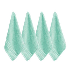 4pcs Bamboo Fiber Washcloth Soft Absorbent Towel