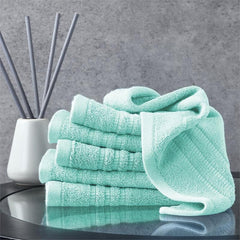 4pcs Bamboo Fiber Washcloth Soft Absorbent Towel