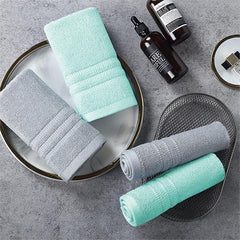 4pcs Bamboo Fiber Washcloth Soft Absorbent Towel