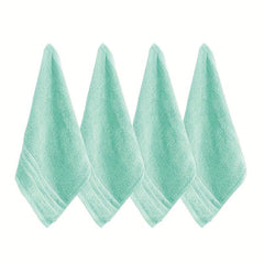 4pcs Bamboo Fiber Washcloth Soft Absorbent Towel
