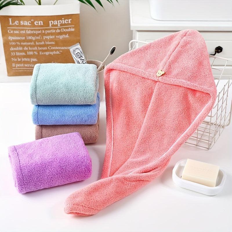 Soft Hair Drying Cap Hair Towel Bathroom Supplies
