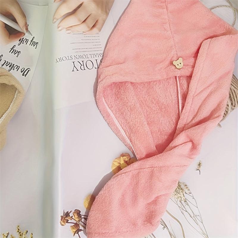 Soft Hair Drying Cap Hair Towel Bathroom Supplies