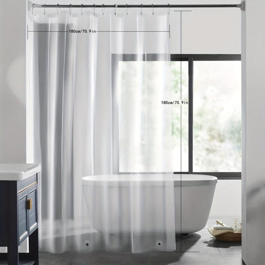 Clear Shower Curtain Waterproof Liner with Magnet