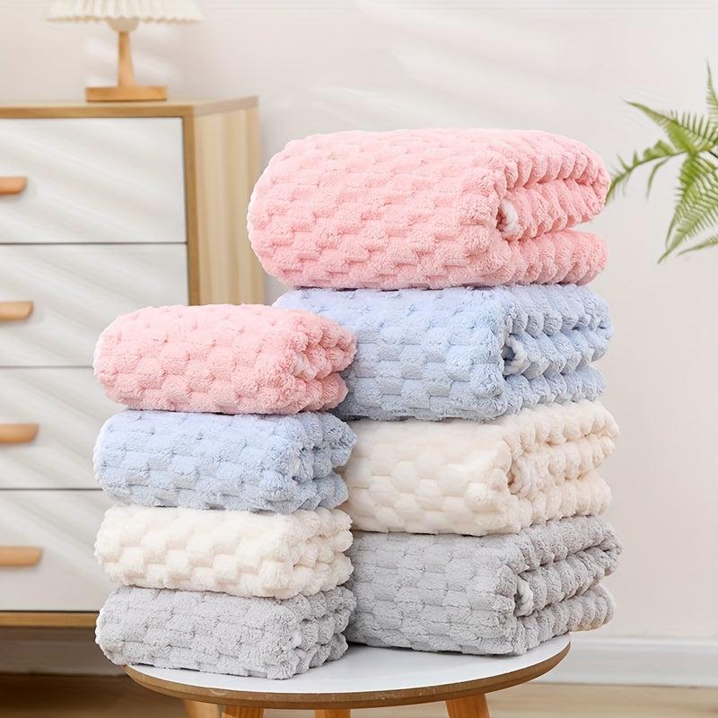 2pcs Soft Towel Set Strong Absorbent Bathroom Towels 1 Bath & 1 Hand Towel
