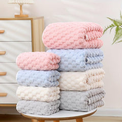 2pcs Soft Towel Set Strong Absorbent Bathroom Towels 1 Bath & 1 Hand Towel