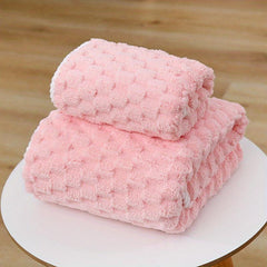 2pcs Soft Towel Set Strong Absorbent Bathroom Towels 1 Bath & 1 Hand Towel