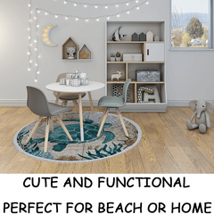 Large Round Beach Towel Quick Dry Microfiber Lightweight Beach Towel