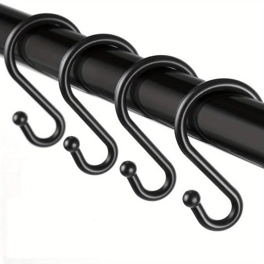 12pcs Durable Rustproof Shower Curtain Hooks for Waterproof Curtains