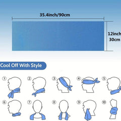 4pc Sport Cooling Towel Adult Neck Ice Towel Soft And Breathable
