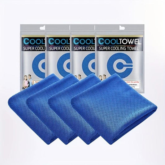 4pc Sport Cooling Towel Adult Neck Ice Towel Soft And Breathable