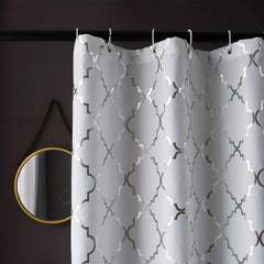 Geometric Pattern Shower Curtain Waterproof Fabric Bathroom Decor