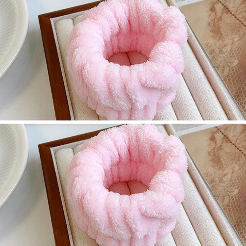 2pcs Microfiber Towel Wristbands for Women Girls