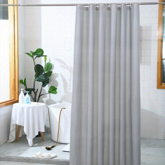 Waterproof PEVA Shower Curtain Soft & Light Weight with Magnets & Hooks