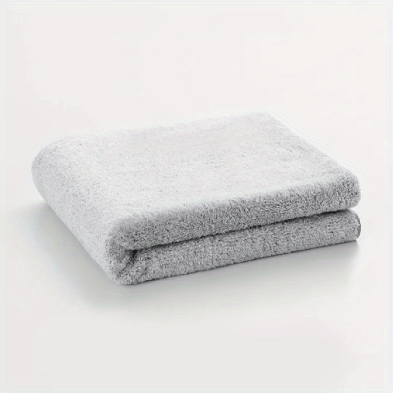 2pcs Bamboo Charcoal Bath Towel Soft Absorbent Towel