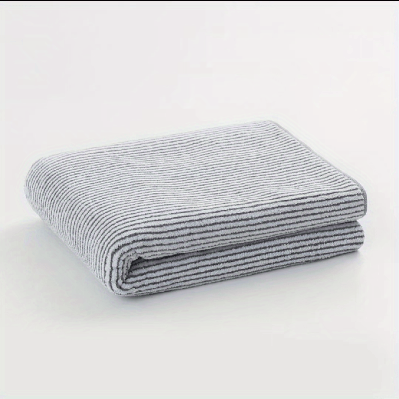 2pcs Bamboo Charcoal Bath Towel Soft Absorbent Towel