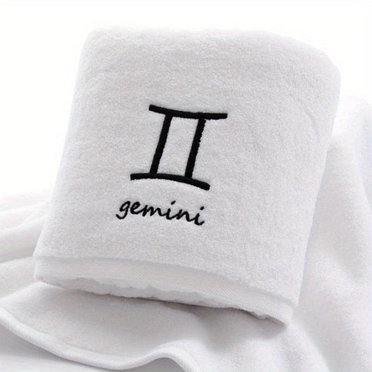 Constellation Embroidery Bath Towel Soft Skin-friendly Absorbent Towel