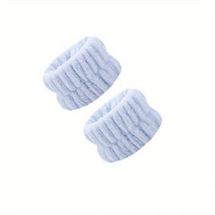 2pcs Microfiber Wrist Washband Absorbent and Moisture Proof Wrist Strap