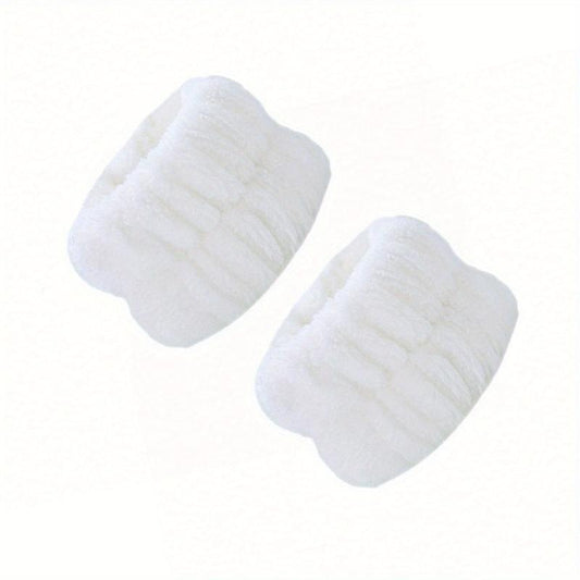2pcs Microfiber Wrist Washband Absorbent and Moisture Proof Wrist Strap