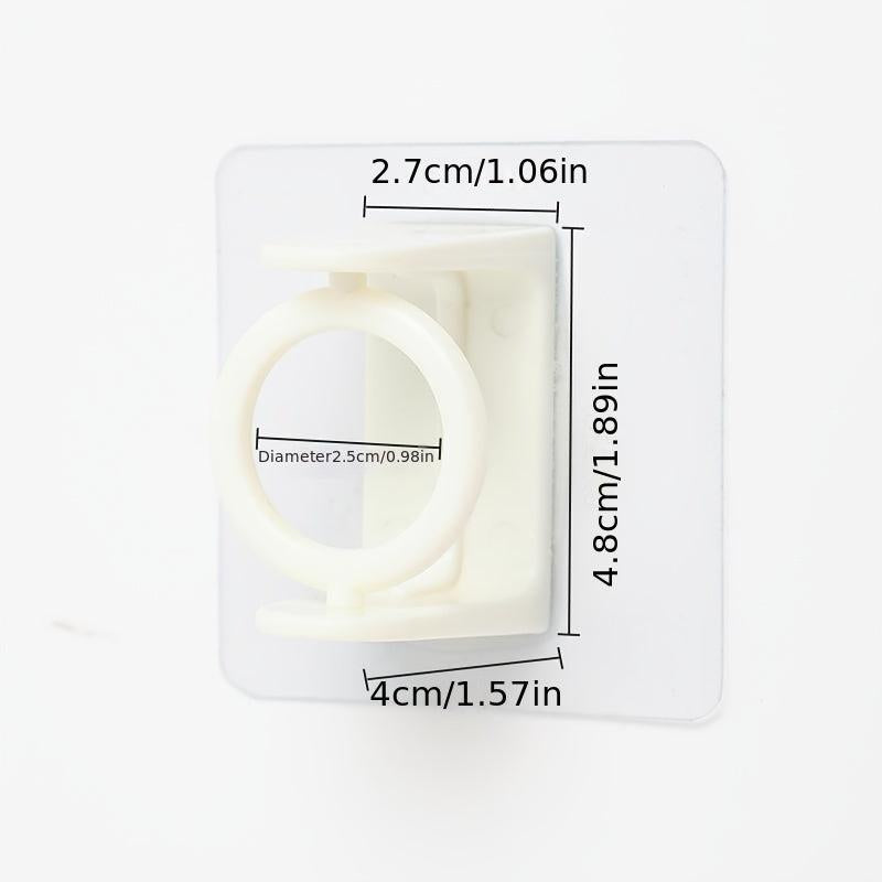 Telescopic Shower Curtain Rod with Rotating Rings - Set of 4