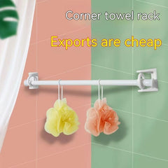 Telescopic Shower Curtain Rod with Rotating Rings - Set of 4