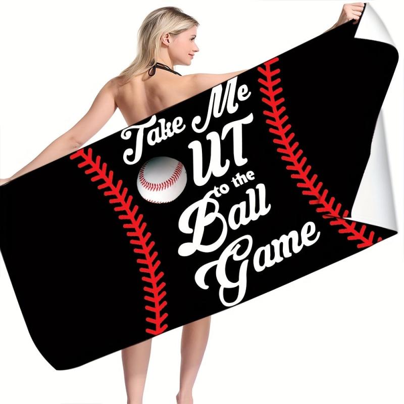 Ball Pattern Beach Towel Quick Drying Soft Absorbent Beach Towel