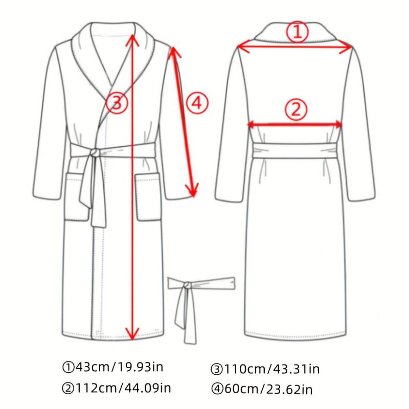 Soft Striped Bathrobe with Hooded Design