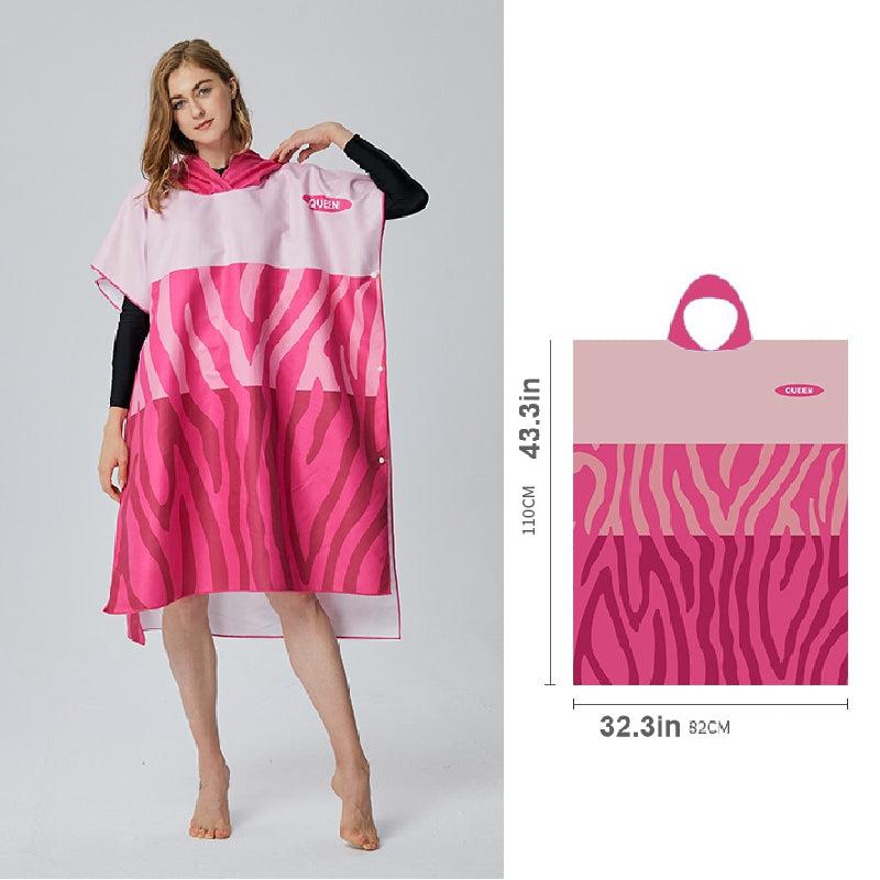 Quick Drying Hooded Beach Towel for Adults