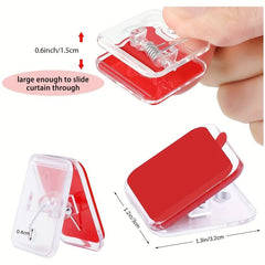 10PC Acrylic Snack Sealing Clip Self adhesive Small Square Cli