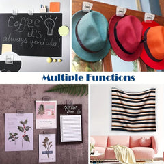 10PC Acrylic Snack Sealing Clip Self adhesive Small Square Cli
