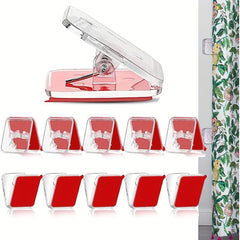 10PC Acrylic Snack Sealing Clip Self adhesive Small Square Cli