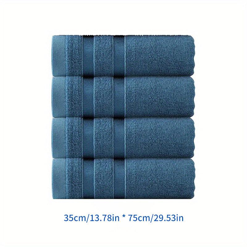 Bamboo Fiber Hand Towel Soft Skin-Friendly Face Towel Plain Absorbent Towel