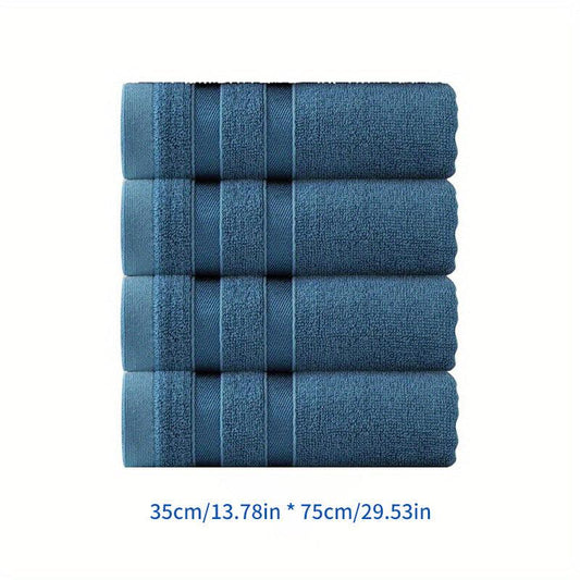Bamboo Fiber Hand Towel Soft Skin-Friendly Face Towel Plain Absorbent Towel