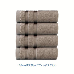Bamboo Fiber Hand Towel Soft Skin-Friendly Face Towel Plain Absorbent Towel
