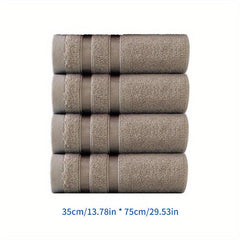 Bamboo Fiber Hand Towel Soft Skin-Friendly Face Towel Plain Absorbent Towel