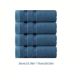 Bamboo Fiber Hand Towel Soft Skin-Friendly Face Towel Plain Absorbent Towel