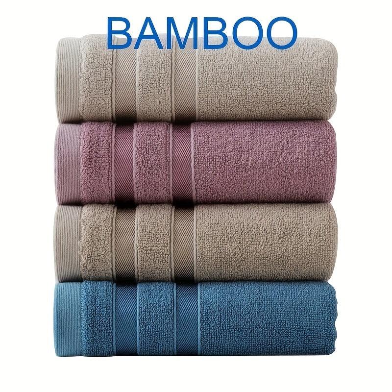 Bamboo Fiber Hand Towel Soft Skin-Friendly Face Towel Plain Absorbent Towel