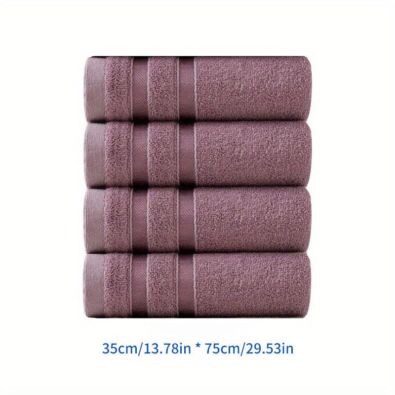 Bamboo Fiber Hand Towel Soft Skin-Friendly Face Towel Plain Absorbent Towel