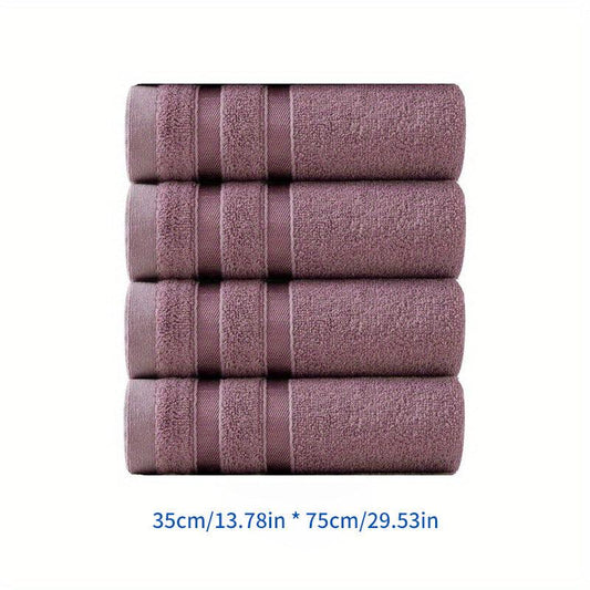 Bamboo Fiber Hand Towel Soft Skin-Friendly Face Towel Plain Absorbent Towel