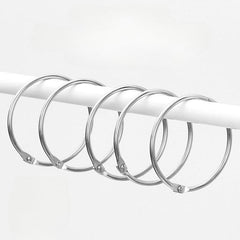 10pcs Metal Round Shower Curtain Hook Ring Extra Thick Bathroom Hook