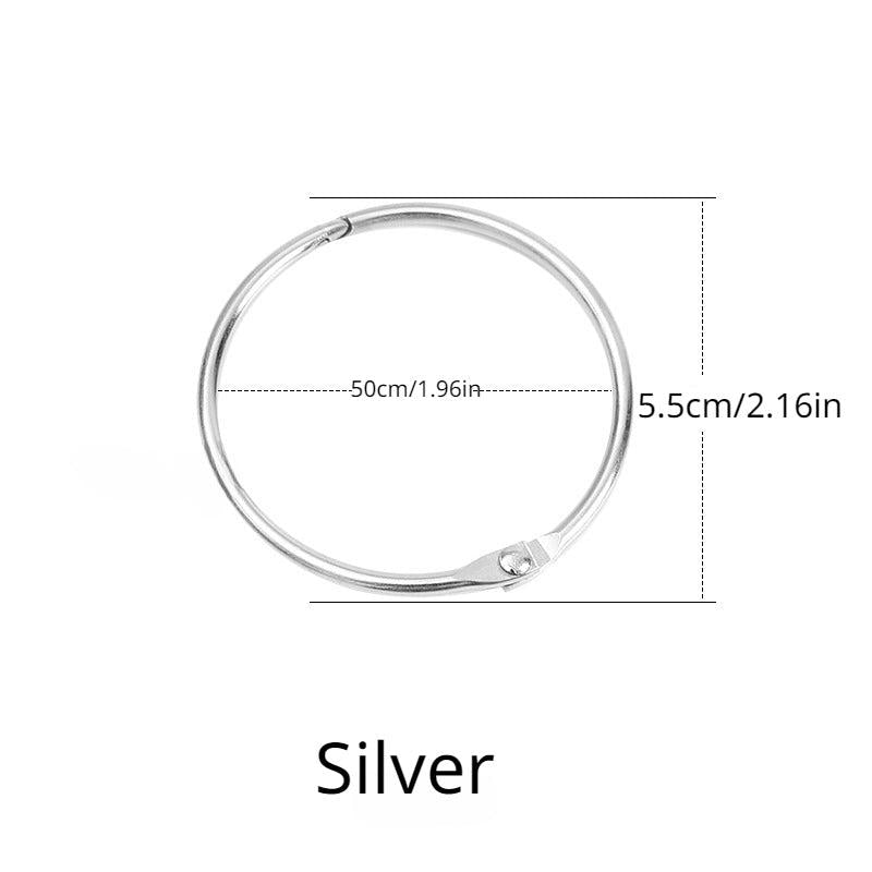 10pcs Metal Round Shower Curtain Hook Ring Extra Thick Bathroom Hook