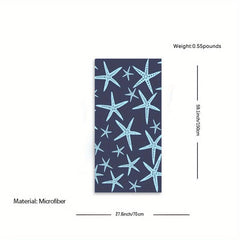Microfiber Starfish Beach Towel Oversized Absorbent Bath Towel