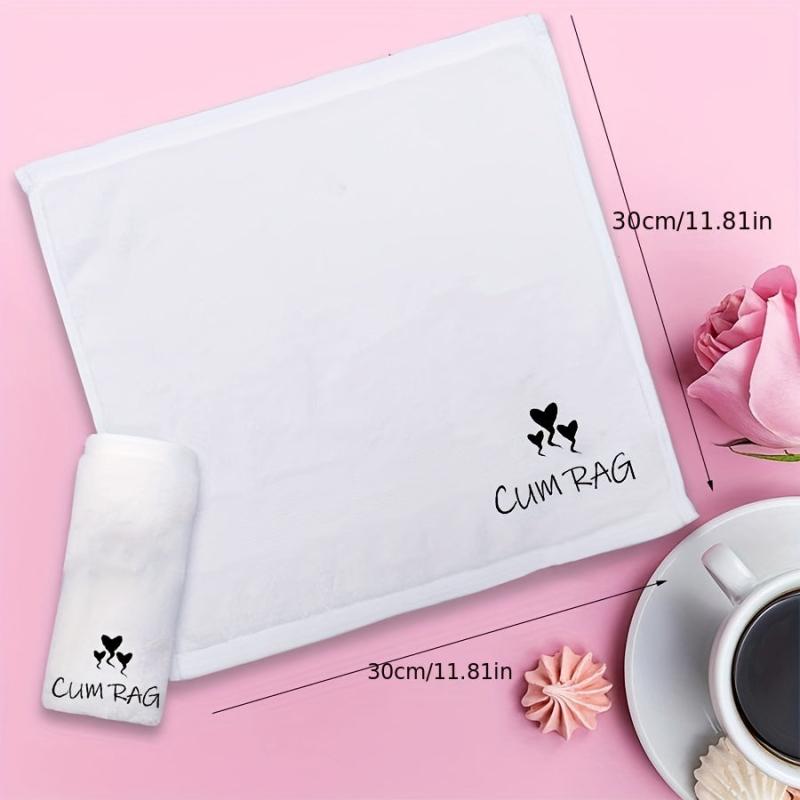 Embroidered Square Towel Romantic Washcloth Holiday Wedding Gift 30x30cm