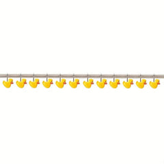 12pcs Duck Shower Curtain Hook Decorative Rustproof Bathroom Accessories