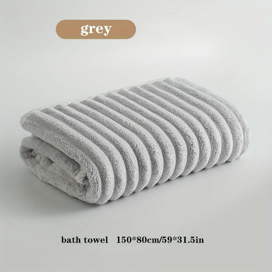 3pcs Microfiber Bathroom Towel Set Soft Strong Water Absorption Hair Towel