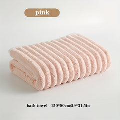 3pcs Microfiber Bathroom Towel Set Soft Strong Water Absorption Hair Towel